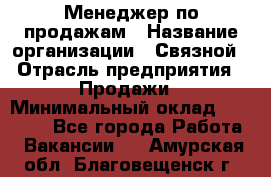 Менеджер по продажам › Название организации ­ Связной › Отрасль предприятия ­ Продажи › Минимальный оклад ­ 25 000 - Все города Работа » Вакансии   . Амурская обл.,Благовещенск г.